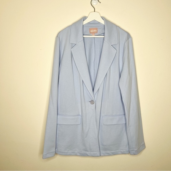 Show Me Your Mumu Lazy Chic Blazer Periwinkle Size XXL - Picture 1 of 9